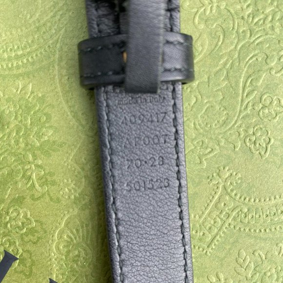 GUCCI Leather belt with Double G buckle main image 4
